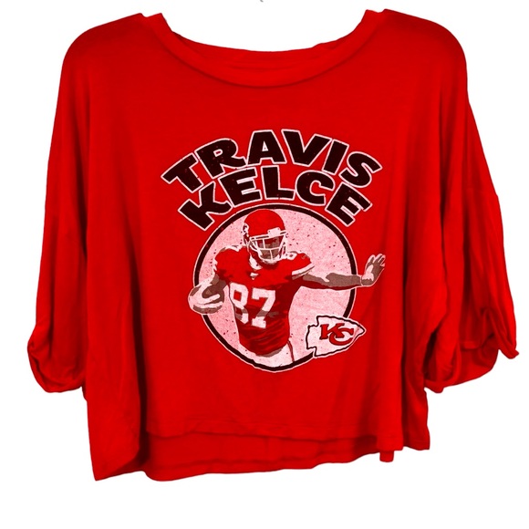 Majestic Tops - Majestic Women’s Travis Kelce Croptop Size XL